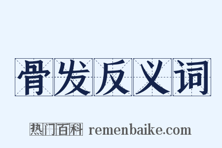 骨发反义词是什么意思的图片